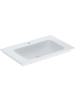 Geberit One beépíthető mosdó 75x48 cm csaplyukkal, túlfolyó nélkül, KeraTect felület bevonattal 505.010.01.2