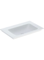 Geberit One beépíthető mosdó 75x48 cm csaplyuk és túlfolyó nélkül, KeraTect felület bevonatta 505.011.01.2