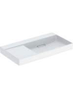 Geberit One jobbos mosdó 90x48 cm, KeraTect, túlfolyó és csapfurat nélkül, fehér 505.044.00.1