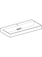 Geberit One mosdó hátsó lefolyóval 105x48 cm csaplyukkal és túlfolyó nélkül, KeraTect, fehér 505.046.00.1