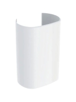 Geberit ONE design szifontakaró, pórszórt rozsdamentes acél, fehér 505.058.01.1