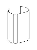 Geberit ONE design szifontakaró, pórszórt rozsdamentes acél, fehér 505.058.01.1