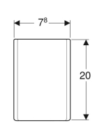 Geberit ONE design szifontakaró, pórszórt rozsdamentes acél, fehér 505.058.01.1