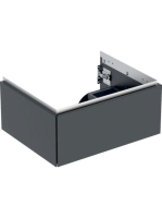 Geberit One alsó szekrény mosdóhoz 1 fiókkal 59x47 cm, matt fekete 505.071.00.8