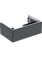 Geberit One alsó szekrény mosdóhoz 1 fiókkal 74x47 cm, matt fekete 505.072.00.8