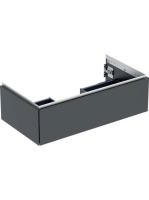 Geberit One alsó szekrény mosdóhoz 1 fiókkal 88,8x47 cm, matt fekete 505.073.00.8