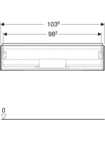 Geberit One alsó szekrény mosdóhoz 1 fiókkal 103x47cm, matt greige 505.074.00.7