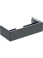 Geberit One alsó szekrény mosdóhoz 1 fiókkal 103x47cm, matt fekete 505.074.00.8
