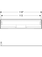 Geberit One alsó szekrény mosdóhoz 1 fiókkal 118x47 cm, matt greige 505.075.00.7