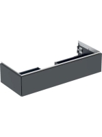 Geberit One alsó szekrény mosdóhoz 1 fiókkal 118x47 cm, matt fekete 505.075.00.8