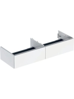 Geberit One alsó szekrény mosdóhoz két fiókkal 133x47cm, magasfényű fehér 505.076.00.1