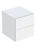 Geberit One oldalsó szekrény két fiókkal 45x47 cm, magasfényű fehér 505.077.00.1
