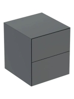 Geberit One oldalsó szekrény két fiókkal 45x47 cm, matt láva 505.077.00.3