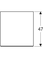 Geberit One oldalsó szekrény egy fiókkal 45x47 cm, matt greige 505.078.00.7