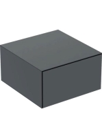 Geberit One oldalsó szekrény egy fiókkal 45x47 cm, matt fekete 505.078.00.8