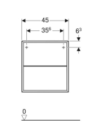 Geberit One oldalsó polcelem 45x47 cm, matt greige 505.079.00.7