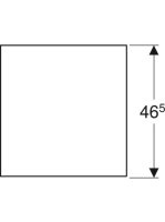 Geberit One oldalsó polcelem 45x47 cm, matt fekete 505.079.00.8