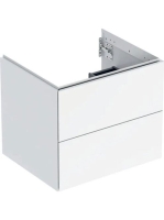 Geberit One alsó szekrény mosdóhoz 2 fiókkal 59,2x47 cm, magasfényű fehér 505.261.00.1