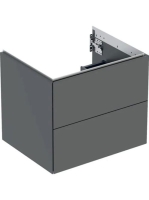 Geberit One alsó szekrény mosdóhoz 2 fiókkal 59,2x47 cm, matt láva 505.261.00.3