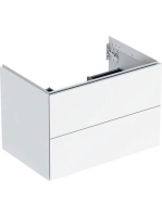 Geberit One alsó szekrény mosdóhoz 2 fiókkal 74x47 cm, magasfényű fehér 505.262.00.1