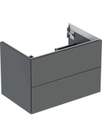 Geberit One alsó szekrény mosdóhoz 2 fiókkal 74x47 cm, matt láva 505.262.00.3
