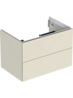 Geberit One alsó szekrény mosdóhoz 2 fiókkal 74x47 cm, magasfényű homokszürke 505.262.00.4