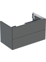 Geberit One alsó szekrény mosdóhoz 2 fiókkal 88,8x47 cm, matt láva 505.263.00.3