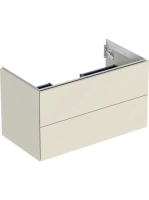 Geberit One alsó szekrény mosdóhoz 2 fiókkal 88,8x47 cm, magasfényű homokszürke 505.263.00.4