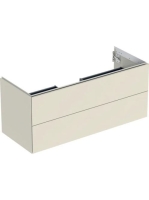 Geberit One alsó szekrény mosdóhoz 2 fiókkal 118x47 cm, magasfényű homokszürke 505.265.00.4