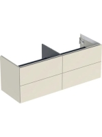 Geberit One alsó szekrény mosdóhoz négy fiókkal 135x47 cm, magasfényű homokszürke 505.266.00.4