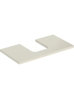 Geberit One mosdópult középső kivágással, pultra ültethető tálformájú mosdóhoz 90x47 cm, magasfényű homokszürke 505.273.00.4