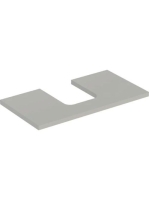 Geberit One mosdópult középső kivágással, pultra ültethető tálformájú mosdóhoz 90x47 cm, matt greige 505.273.00.7