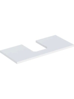 Geberit One mosdópult középső kivágással, pultra ültethető tálformájú mosdóhoz 105x47 cm, matt fehér 505.274.00.2