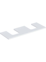 Geberit One mosdópult kivágással, két pultra ültethető tálformájú mosdóhoz 135x47 cm, matt fehér 505.276.00.2