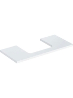 Geberit One mosdópult középső kivágással, pultra ültethető mosdóhoz 105x47 cm, magasfényű fehér 505.284.00.1