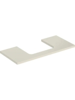 Geberit One mosdópult középső kivágással, pultra ültethető mosdóhoz 105x47 cm,magasfényű homokszürke 505.284.00.4