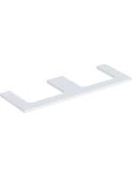 Geberit One mosdópult kivágással, két pultra ültethető mosdóhoz 135x47 cm, matt fehér 505.286.00.2