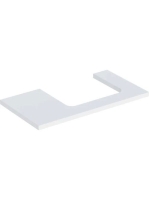 Geberit One mosdópult jobb oldali kivágással 90x47 cm, pultra ültethető mosdóhoz, matt fehér 505.323.00.2