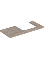 Geberit One mosdópult jobb oldali kivágással 105x47 cm, pultra ültethető mosdóhoz, hikoridió 505.324.00.6