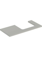 Geberit One mosdópult jobb oldali kivágással 105x47 cm, pultra ültethető mosdóhoz, matt greige 505.324.00.7