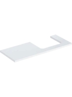 Geberit One mosdópult jobb oldali kivágással 120x47 cm, pultra ültethető mosdóhoz, magasfényű fehér 505.325.00.1