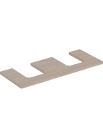 Geberit One mosdópult kivágással, két pultra ültethető tálformájú mosdóhoz 120x47 cm, tölgy 505.335.00.5