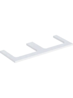 Geberit One mosdópult kivágással, két pultra ültethető mosdóhoz 120x47 cm, matt fehér 505.345.00.2