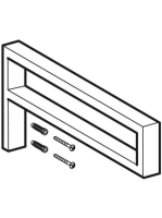 Geberit One P-alakú tartókonzol mosdópulthoz, krómozott 505.700.00.1