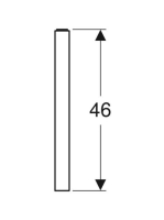 Geberit One P-alakú tartókonzol mosdópulthoz, krómozott 505.700.00.1