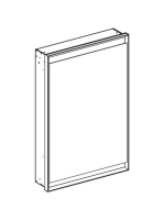 Geberit One balra nyíló tükrös szekrény 60x90 ComfortLight világítás, fehér 505.800.00.2