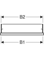 Geberit One balra nyíló tükrös szekrény 60x90 ComfortLight világítás, fehér 505.800.00.2