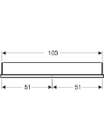 Geberit One 2 ajtós tükrös szekrény ComfortLight világítással 105x90 cm, fehér 505.804.00.2