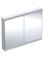 Geberit One 2 ajtós tükrös szekrény ComfortLight világítással 120x90 cm, eloxált alumínium 505.805.00.1