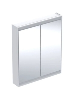 Geberit One tükrös szekrény két ajtóval 75x90 cm, világítással, fehér 505.812.00.2